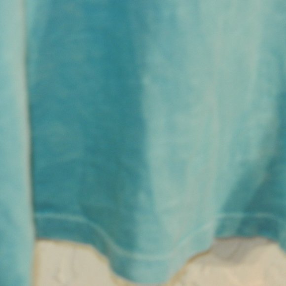 Sanoma teal multi media button front SHIRT - Picture 4 of 7